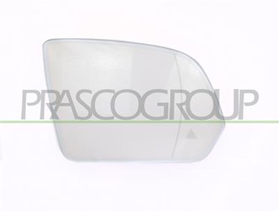MIRROR GLASS BASE RIGHT-ASPHERICAL-WITH BLIS-HEATED-CHROME-WITH ANTI-GLARE DEVICE