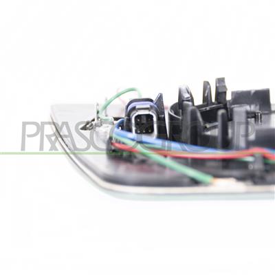MIRROR GLASS BASE LEFT-ASPHERICAL-WITH BLIS-HEATED-CHROME-WITH ANTI-GLARE-DEVICE