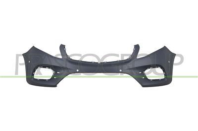 FRONT BUMPER-PRIMED-WITH PDC HOLES-WITH HOLES FOR TOW HOOK COVER AND PARK ASSIST+SENSOR HOLDERS