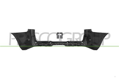 REAR BUMPER-PRIMED-WITH HOLES FOR PARK ASSIST AND PDC+SENSOR HOLDERS