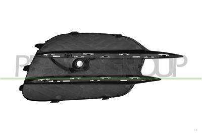 FRONT BUMPER GRILLE LEFT-BLACK-TEXTURED FINISH-WITH PDC HOLE