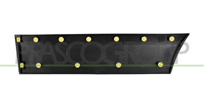 MOLDURA PUERTA DELANTERA IZQUIERDA-CON CLIPS-NEGRO/GRANULADO