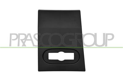 FRONT PILLAR MOLDING RIGHT-BLACK-TEXTURED FINISH-WITH FIXING CLIPS-WITH BULK LIGHT HOLE