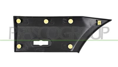 REAR FENDER MOLDING RIGHT-FRONT SIDE-BLACK-TEXTURED FINISH-WITH CLIPS-WITH BULK LIGHT HOLE