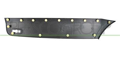 REAR FENDER MOLDING LEFT-FRONT SIDE-BLACK-TEXTURED FINISH-WITH CLIPS-WITH BULK LIGHT HOLE MOD. LONG WHEEL BASE