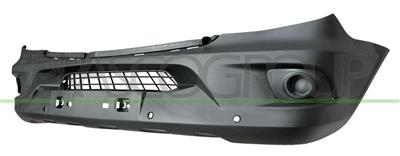 FRONT BUMPER-BLACK-TEXTURED FINISH-WITH FOG LAMP SEATS-WITH PDC+SENSOR HOLDERS