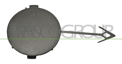 FRONT TOW HOOK COVER-BLACK-TEXTURED FINISH