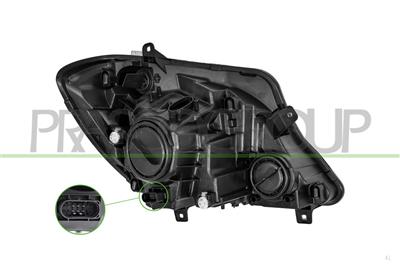 SCHEINWERFER LINKS-H7+H7-MIT LWR-MIT MOTOR
