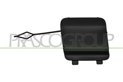 FRONT BUMPER TOW HOOK COVER-BLACK-TEXTURED FINISH