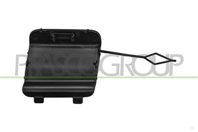 FRONT BUMPER TOW HOOK COVER-BLACK-TEXTURED FINISH
