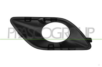 FRONT BUMPER GRILLE RIGHT-BLACK-TEXTURED FINISH-WITH FOG LAMP HOLE