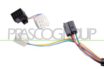 DOOR MIRROR RIGHT-ELECTRIC-HEATED-BLACK-WITH LAMP-SHORT ARM-CONVEX-7 PINS