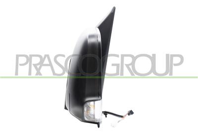 RETROVISORE SINISTRO-ELETTRICO-NERO-TERMICO-CON FANALE-BRACCIO CORTO-CONVESSO-7 PINS