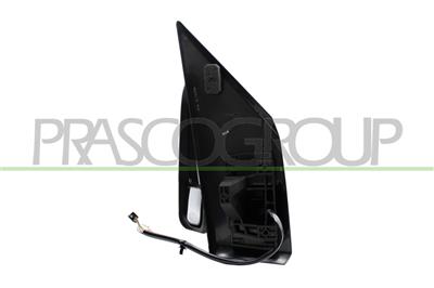 RETROVISORE SINISTRO-ELETTRICO-NERO-TERMICO-CON FANALE-BRACCIO CORTO-CONVESSO-7 PINS