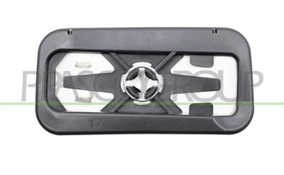 MIRROR GLASS BASE LEFT-LOWER-CONVEX-CHROME