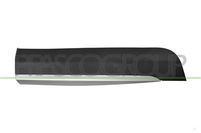 REAR RIGHT DOOR MOLDING-BLACK-TEXTURED FINISH-WITH CHROME PROFILE-WITH BI-ADHESIVE