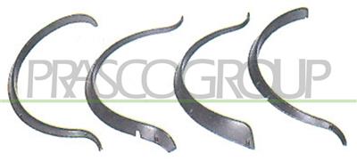 WHEEL-ARCH EXTENSION SET GRAY (4PCS) MOD. 85-95