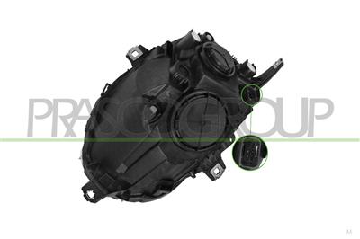 PROIETTORE DESTRO H4-ELETTRICO-CON MOTORE-INDICATORE DI DIREZIONE ARANCIO-VERSIONE VALEO MOD. 18 >
