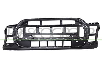 FRONT BUMPER-BLACK-TEXTURED FINISH-WITH PDC HOLES+SENSOR HOLDERS-FOR CARS WITH AUTOMATIC AIR CONVEYOR