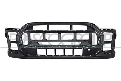 FRONT BUMPER-BLACK-TEXTURED FINISH-WITH CUTTING MARKS FOR PDC-FOR CARS WITH AUTOMATIC AIR CONVEYOR