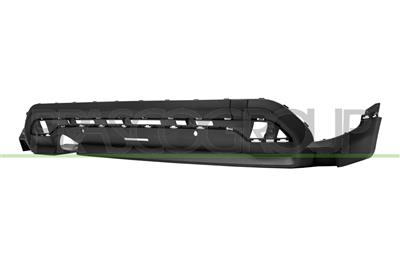 REAR BUMPER SPOILER-BLACK-TEXTURED FINISH-WITH PDC HOLES+SENSOR HOLDERS-WITH SINGLE EXHAUST ON LEFT SIDE MOD. 5 DOOR