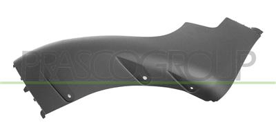 FRONT BUMPER SPOILER LEFT-BLACK-TEXTURED FINISH-WITH CUTTING MARKS FOR PDC