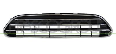 RADIATOR GRILLE-BLACK-WITH CHROME FRAME AND MOLDINGS