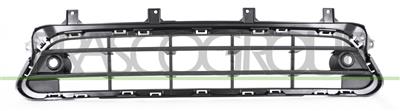 FRONT BUMPER GRILLE-CENTRE-BLACK-TEXTURED FINISH-WITH PDC+SENSOR HOLDER