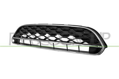 RADIATOR GRILLE-BLACK-WITH CHROME FRAME AND MOLDINGS