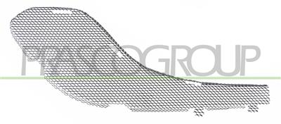 REJILLA DERECHA PARACHOQUES DELANTERO-NEGRA