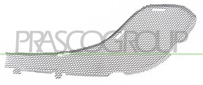 GRIGLIA DESTRA PARAURTI ANTERIORE-NERA