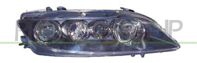 HEADLAMP RIGHT MOD. H1+H1+H3 ELECTRIC-WITH MOTOR-BLACK