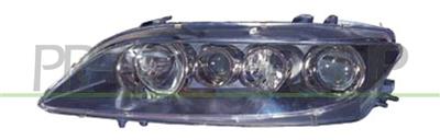 HEADLAMP LEFT H1+H1+H3 ELECTRIC-WITH MOTOR-BLACK