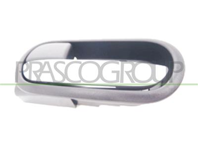 FRONT/REAR DOOR HANDLE LEFT-INNER-WITH CHROME LEVER-GRAY HOUSING