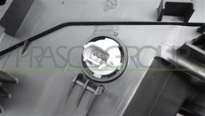 HEADLAMP RIGHT H11+H15 ELECTRIC-WITH MOTOR-BLACK