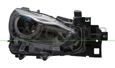 HEADLAMP RIGHT ELECTRIC-WITH MOTOR-LED-BLACK