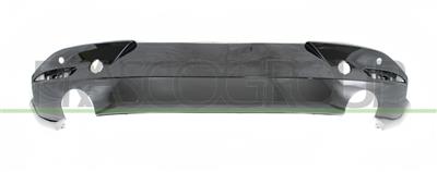 REAR BUMPER SPOILER-BLACK-GLOSSY-WITH PDC