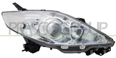 HEADLAMP RIGHT H7+HB3 ELECTRIC-WITH MOTOR-CHROME