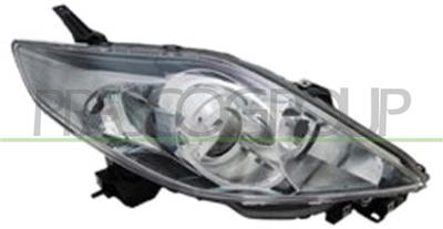 HEADLAMP RIGHT H7+HB3 ELECTRIC-WITHOUT MOTOR-BLACK