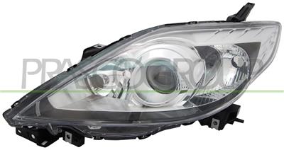 OPTICA DERECHA H7+HB3 ELECTRICA-SIN MOTOR-NEGRA