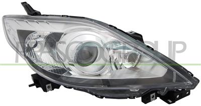 HEADLAMP LEFT H7+HB3 ELECTRIC-WITHOUT MOTOR-BLACK