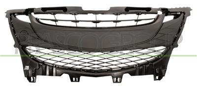 FRONT BUMPER GRILLE-CENTRE-BLACK-WITH TOW HOOK COVER