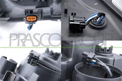 HEADLAMP RIGHT H11+H15 ELECTRIC-WITHOUT MOTOR