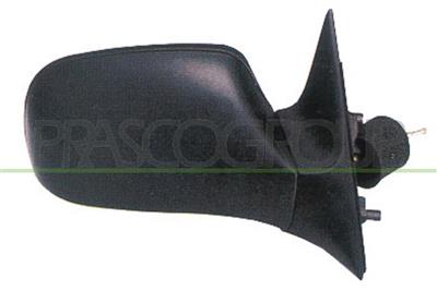 ESPEJO DERECHO CON LEVA-NEGRO-CONVEXO/CROMADO