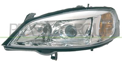 PROIETTORE SINISTRO D2S+H7-ELETTRICO PARABOLA CROMATA MOD. 01 >