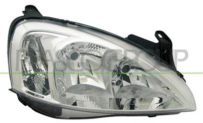HEADLAMP LEFT H7+H7 ELECTRIC-WITH MOTOR (VALEO TYPE)