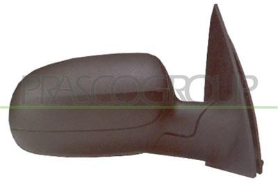 DOOR MIRROR RIGHT-CABLE-BLACK-CONVEX-CHROME