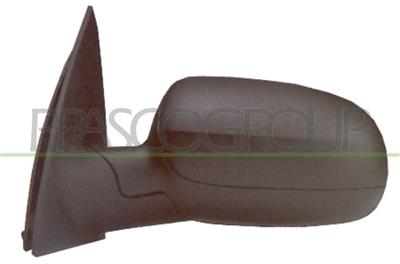 DOOR MIRROR LEFT-ELECTRIC-BLACK-HEATED-ASPHERICAL-CHROME 6H5P