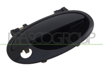 FRONT DOOR HANDLE RIGHT-OUTER-SMOOTH-BLACK-WITH KEY HOLE