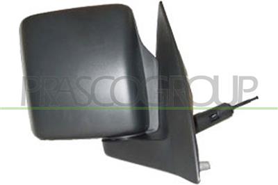 DOOR MIRROR RIGHT-CABLE-BLACK-CONVEX-CHROME